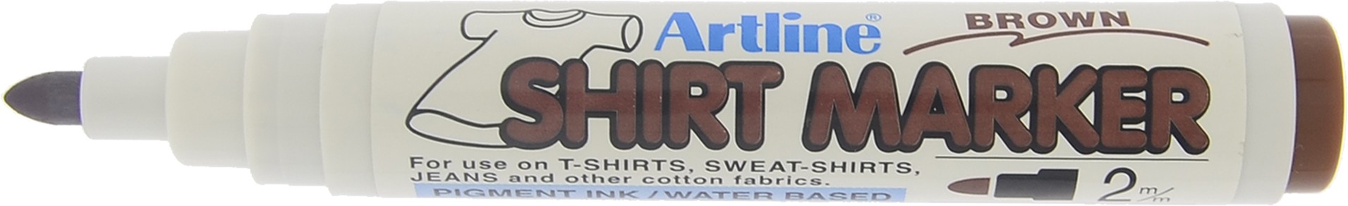 T-Shirt marker ARTLINE, corp plastic, varf rotund 2.0mm - maro