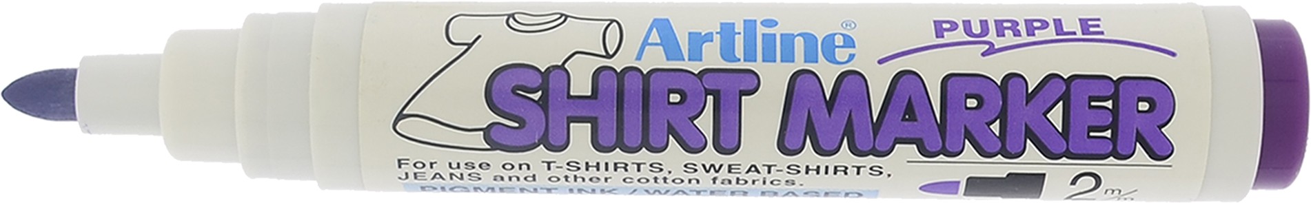 T-Shirt marker ARTLINE, corp plastic, varf rotund 2.0mm - violet