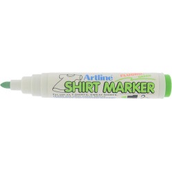 T-Shirt marker ARTLINE, corp plastic, varf rotund 2.0mm - verde fluorescent