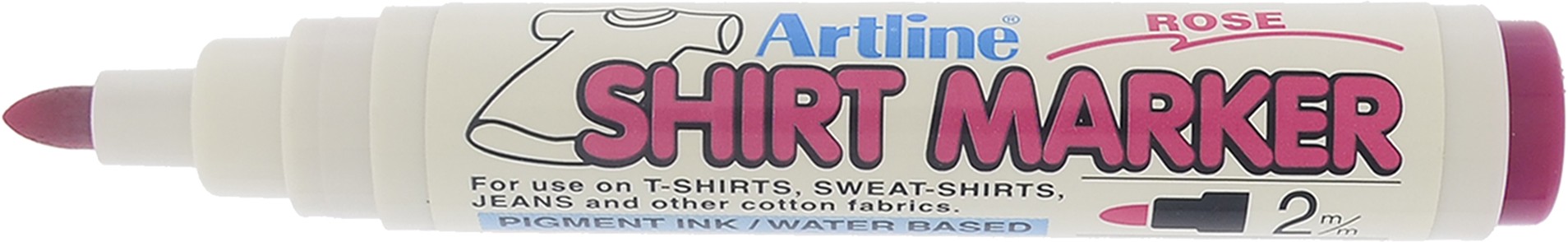 T-Shirt marker ARTLINE, corp plastic, varf rotund 2.0mm - roze