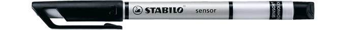 Liner Stabilo Sensor, varf 0.3 mm, negru