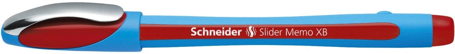Pix SCHNEIDER Slider Memo XB, rubber grip, accesorii metalice - scriere rosie