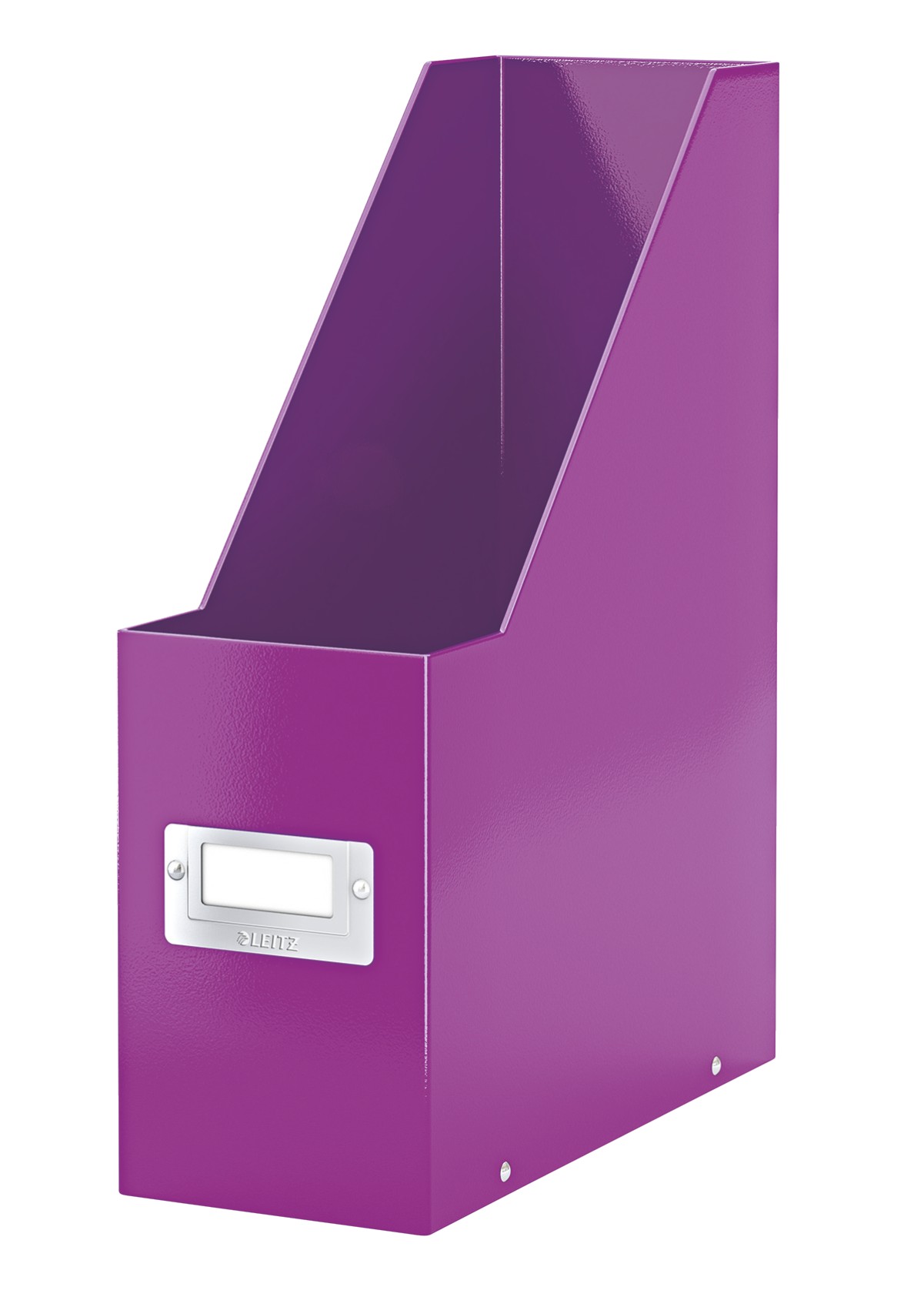 Suport vertical LEITZ WOW Click & Store, pentru documente, carton laminat, A4, mov