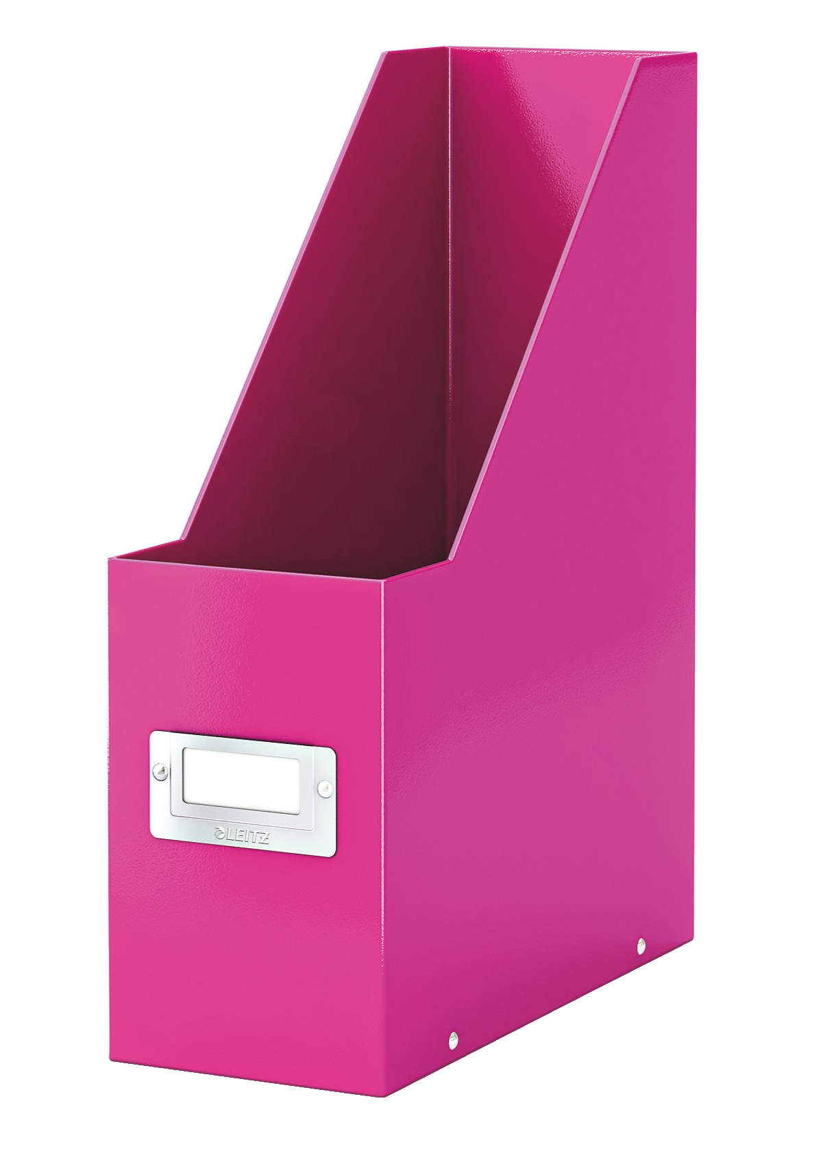 Suport vertical LEITZ WOW Click & Store, pentru documente, carton laminat, A4, roz