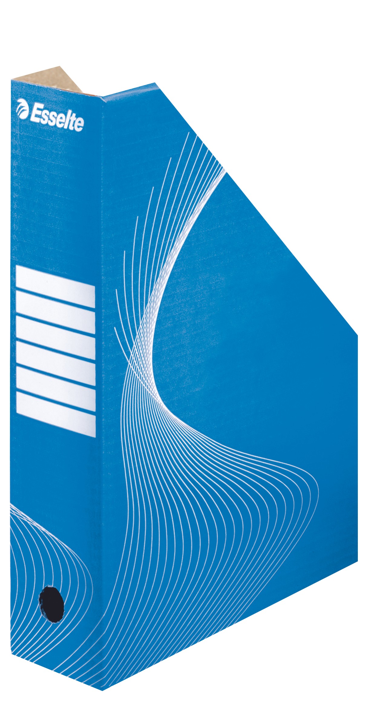 Suport vertical ESSELTE Standard pentru cataloage, din carton - albastru