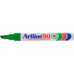 Permanent marker ARTLINE 90, corp metalic, varf tesit 2.0-5.0mm - verde