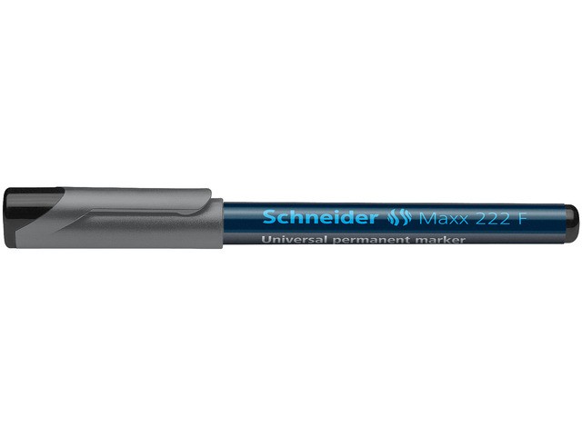 Universal permanent marker SCHNEIDER Maxx 222 F, varf 0.7mm - negru