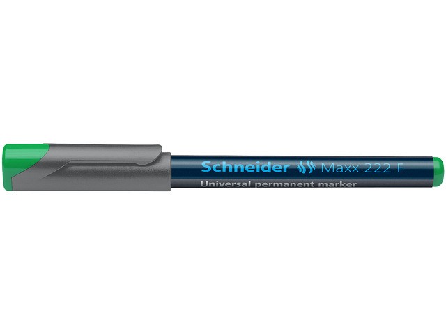 Universal permanent marker SCHNEIDER Maxx 222 F, varf 0.7mm - verde