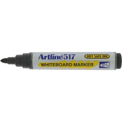 Marker pentru tabla de scris ARTLINE 517 - Dry safe ink, varf rotund 2.0mm - negru
