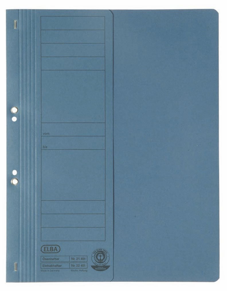 Dosar carton cu capse 1/2 ELBA Smart Line - albastru