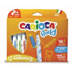 Carioca super lavabila, 6 culori/cutie, CARIOCA Baby Teddy 1