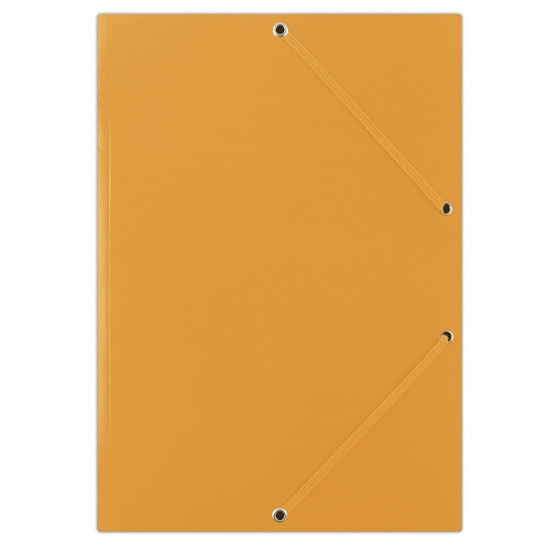 Mapa din carton plastifiat, cu elastic pe colturi, 400gsm, DONAU - portocaliu