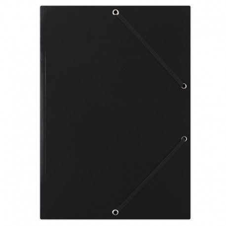 Mapa din carton plastifiat, cu elastic pe colturi, 400gsm, DONAU - negru Mapa din carton plastifiat, cu elastic pe colturi, 400gsm, DONAU - negru