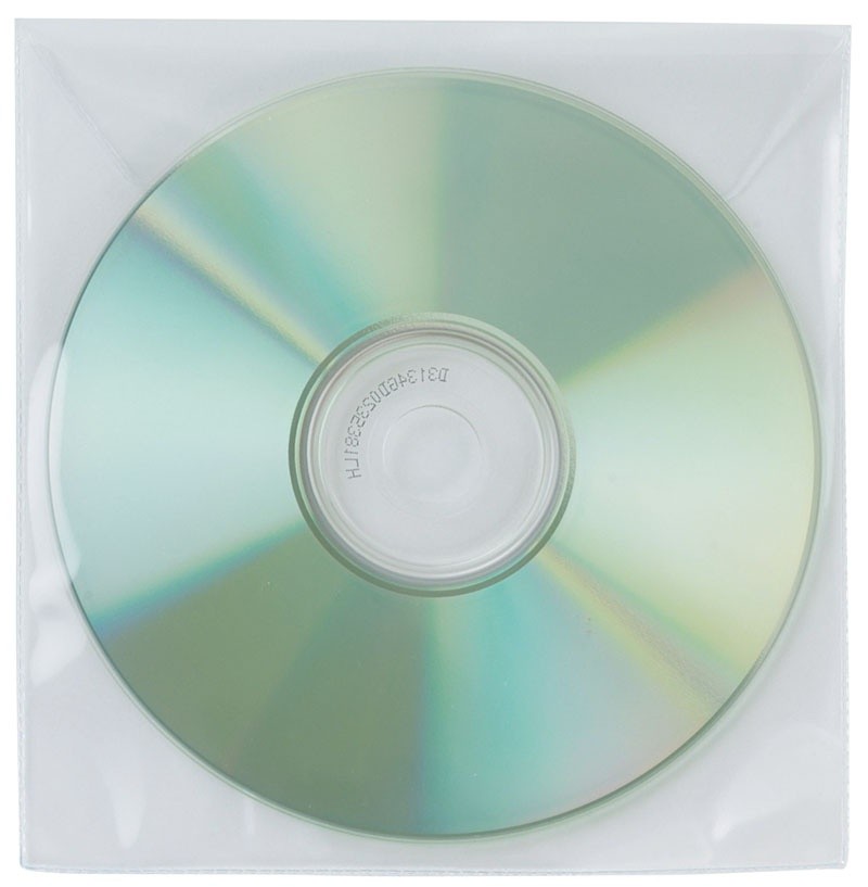 Plicuri plastic PP pentru CD/DVD, 50 buc/set, Q-Connect