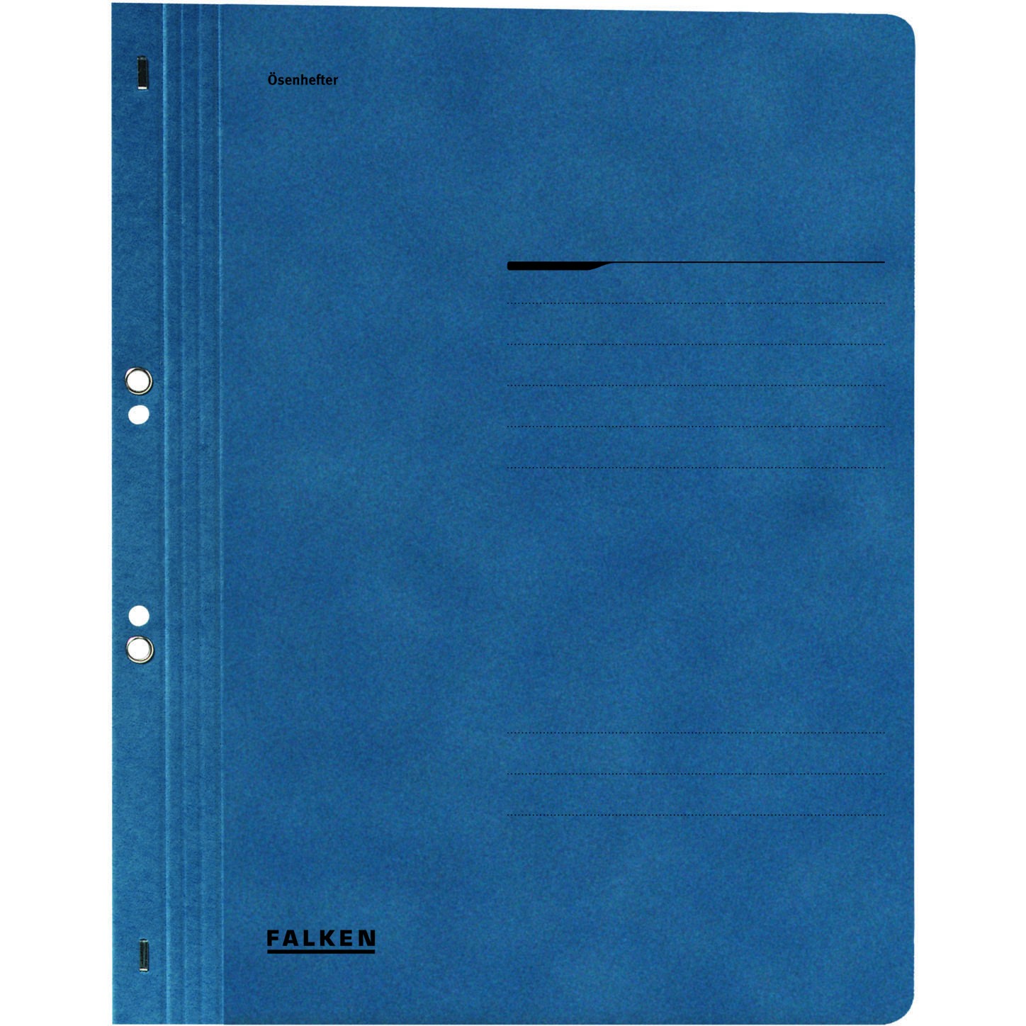 Dosar cu gauri 1/1 Falken Lux, carton, 250 g/mp, albastru