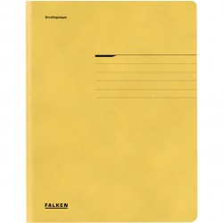 Dosar plic Falken Lux, carton, 320 g/mp, A4, galben