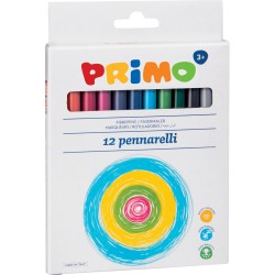 Markere Morocolor pentru copii, 12 culori/cutie