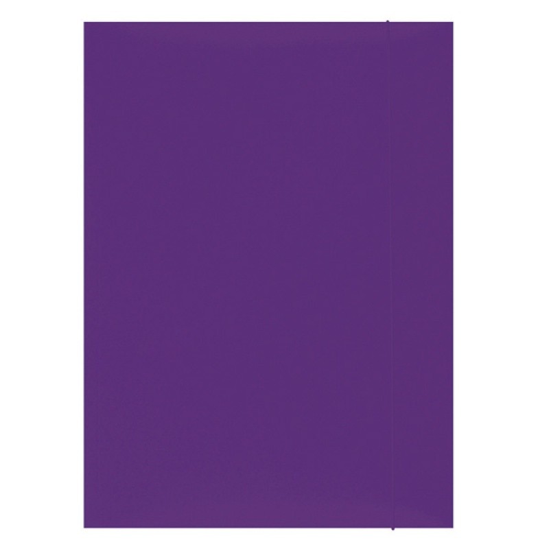 Mapa din carton plastifiat cu elastic, 300gsm, Office Products - violet