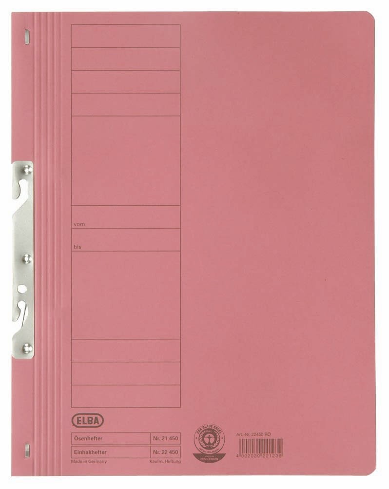 Dosar carton incopciat 1/1 ELBA Smart Line - rosu