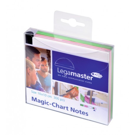 Magic-Chart Set notite colorate Legamaster, 300 file, 10 x 10 cm