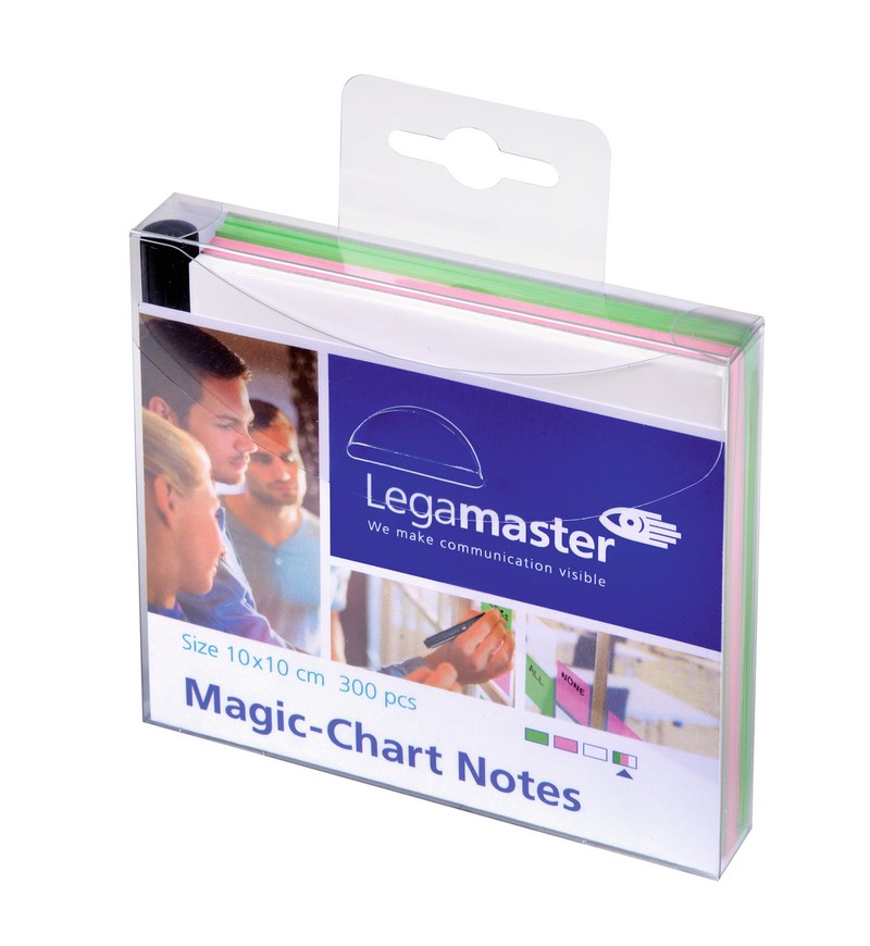 Magic-Chart Set notite colorate Legamaster, 300 file, 10 x 10 cm