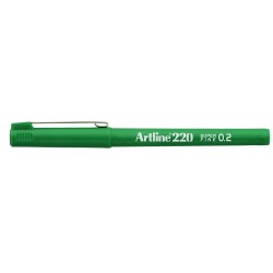 Liner ARTLINE 220, varf fetru 0.2mm - verde