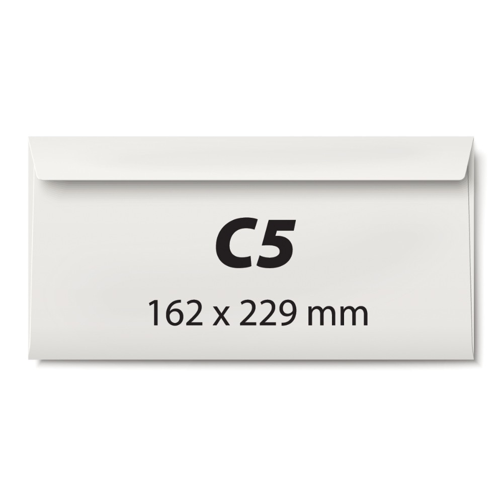 Plic pentru corespondenta C5, 162 x 229 mm, 80 g/mp, banda silicon, cu tipar interior, 500 buc/cutie