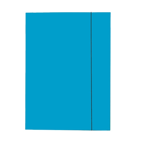 Mapa ESSELTE Economy din carton cu elastic - albastru deschis