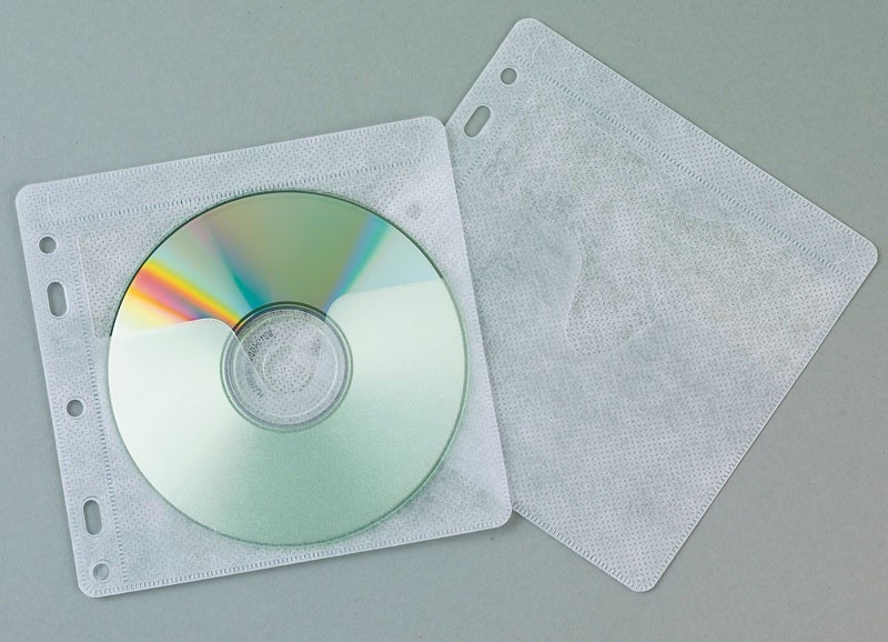 Plicuri plastic PP pentru 2 CD/DVD, 40 buc/set, Q-Connect