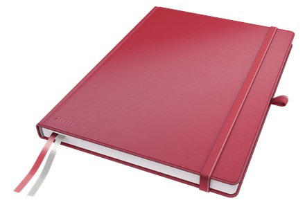 Caiet de birou A4, LEITZ Complete, dictando - rosu