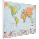 Harta lumii (politica) 100 x 136 cm, profil aluminiu SL, SMIT