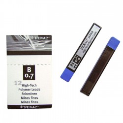 Mine pentru creion mecanic 0,7mm, 12/set, PENAC - B