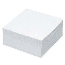 Rezerva cub hartie, 400 file, 85 x 85 mm, alb