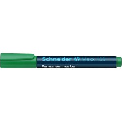 Permanent marker SCHNEIDER Maxx 133, varf tesit 1-4mm - verde