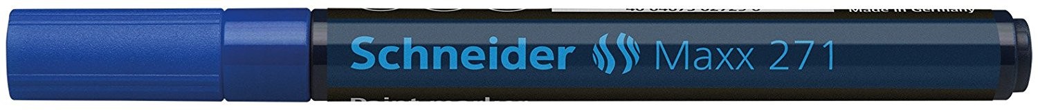 Marker cu vopsea SCHNEIDER Maxx 271, varf rotund 1-3mm - albastru