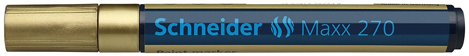 Marker cu vopsea SCHNEIDER Maxx 270, varf rotund 1-3mm - auriu