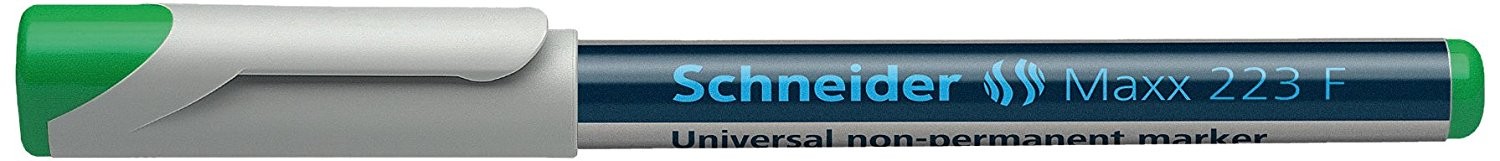 Universal non-permanent marker SCHNEIDER Maxx 223 F, varf 0.7mm - verde