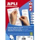 Etichete autoadezive Apli, cu colturi drepte, A4, 70 x 42.4 mm, 2100 bucati, 100 coli/top