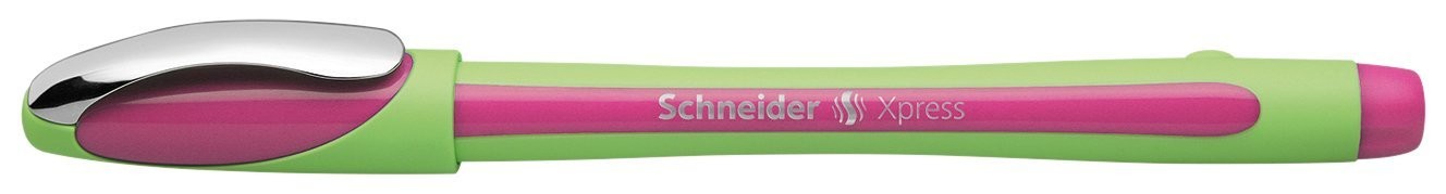 Liner SCHNEIDER Xpress, rubber grip, varf fetru 0.8mm - roz