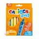 Creioane cerate, rotunde, lavabile, 8 culori/cutie, CARIOCA Baby Wild Crayons