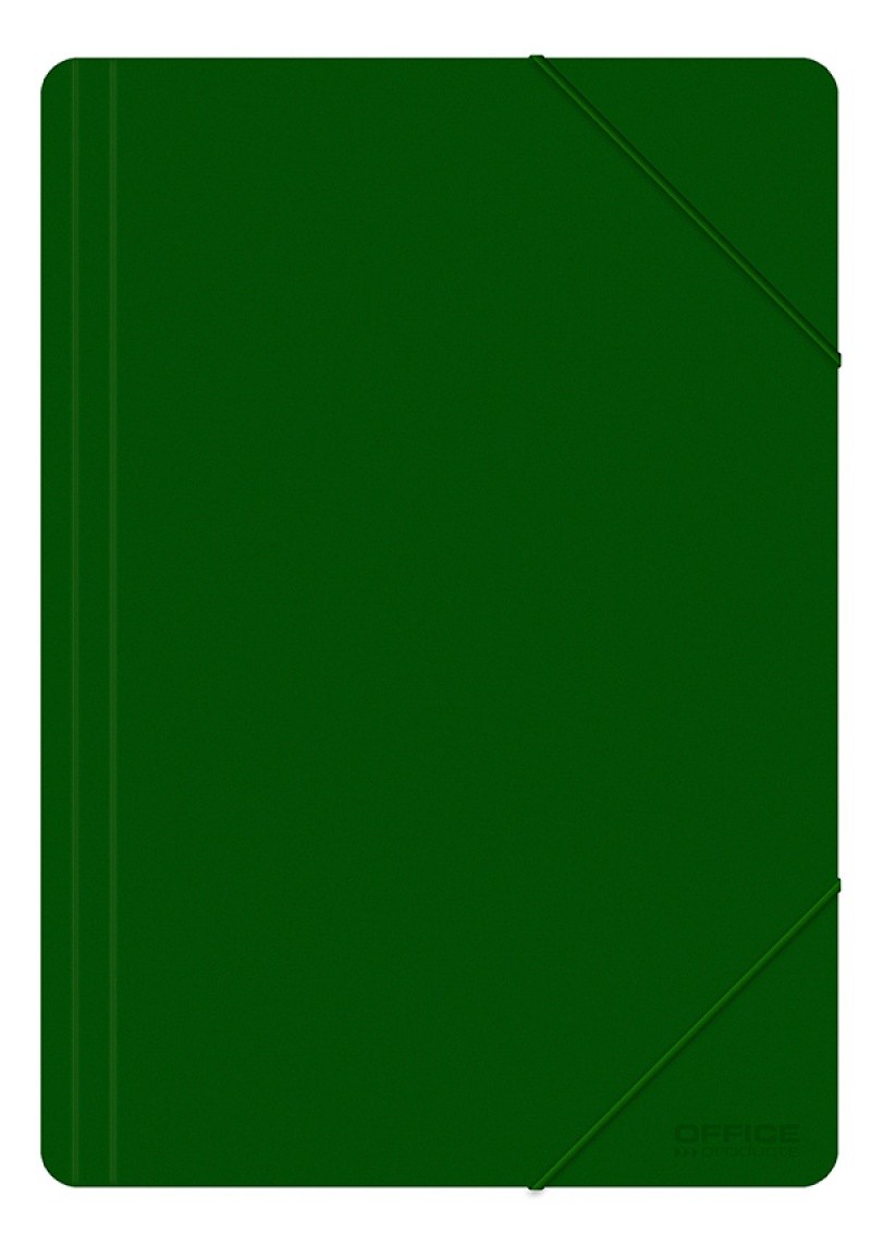 Mapa plastic cu elastic pe colturi, 500 microni, Office Products - verde