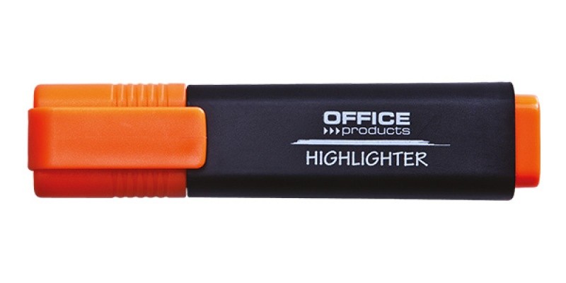 Textmarker varf lat, Office Products - portocaliu
