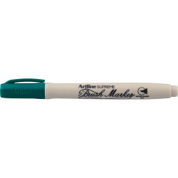 Marker pentru colorat ARTLINE Supreme, varf flexibil (tip pensula) - verde inchis