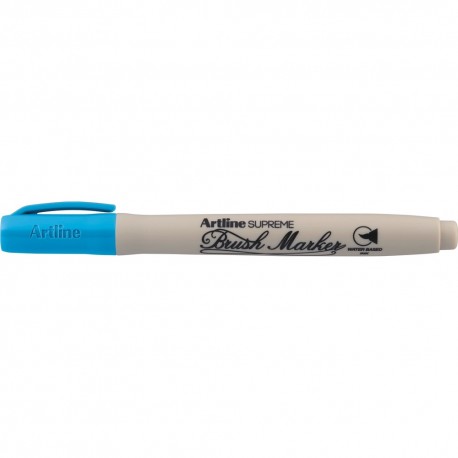 Marker pentru colorat ARTLINE Supreme, varf flexibil (tip pensula) - bleu
