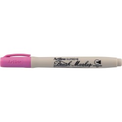 Marker pentru colorat ARTLINE Supreme, varf flexibil (tip pensula) - roz