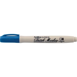 Marker pentru colorat ARTLINE Supreme, varf flexibil (tip pensula) - albastru royal
