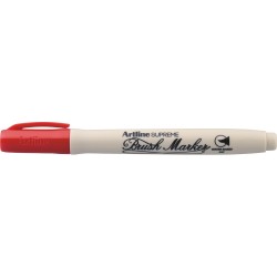 Marker pentru colorat ARTLINE Supreme, varf flexibil (tip pensula) - rosu