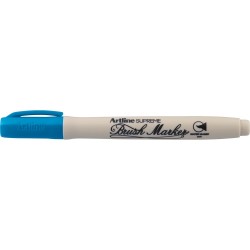 Marker pentru colorat ARTLINE Supreme, varf flexibil (tip pensula) - albastru sky