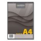 Blocnotes capsat, A4, 80 file - 80g/mp, 4 perforatii, AURORA Office - dictando - hartie galbena