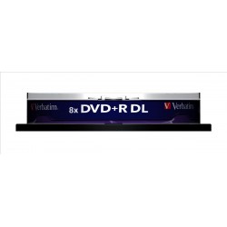 DVD+R Verbatim DL 8X 8.5GB 10PK Spindle Matt Silver